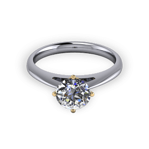 Four claw engagement ring