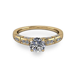 14kt yellow gold diamond ring