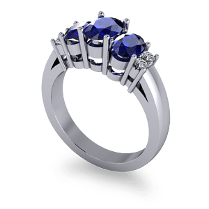 Beautiful sapphire eternity ring