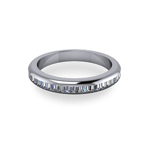 Baguette cut diamond ring