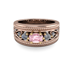 18kt rose gold cocktail ring