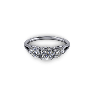 Diamond Three Stone Eternity Ring