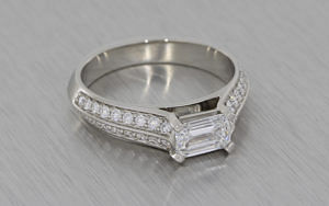 Princess Cut Lab Grown Diamond Ring