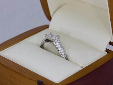 Princess Cut Lab Grown Diamond Ring - Durham Rose